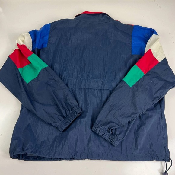 Vintage USA Olympic Windbreaker Jacket Mens XL Full Zip Multicolor Colorblock - Picture 2 of 11